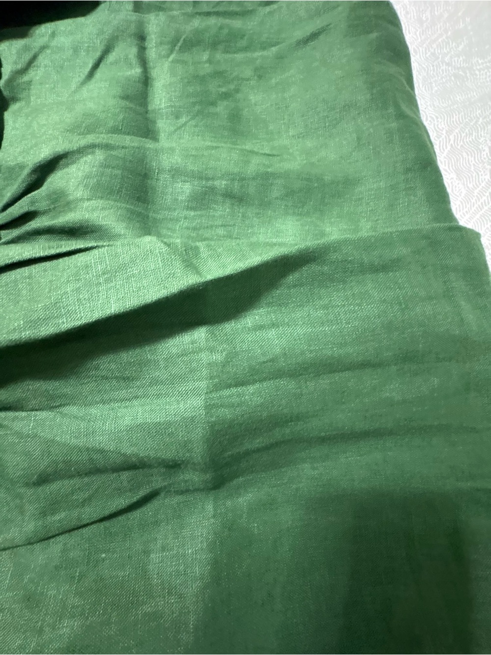 LINTICO Green Breathable 100 % Linen 3/4 Sleeves Maxi Dress Size M - Picture 14 of 14
